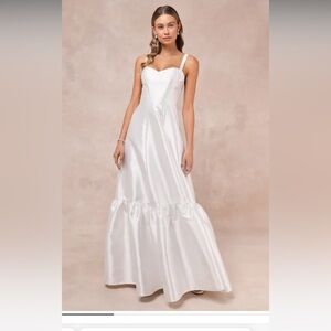 NWT Lulus White maxi dress XL